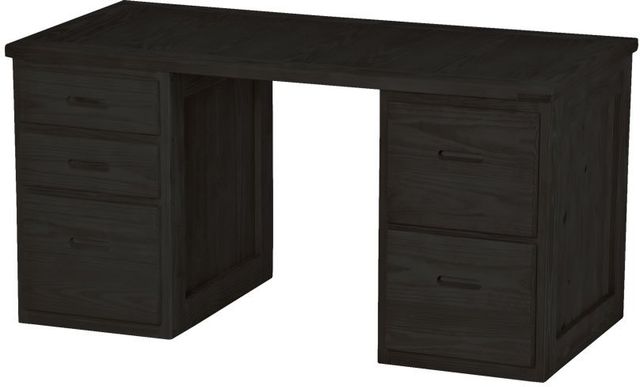 Crate Designs™ Furniture Espresso Lacquer Top Desk-0