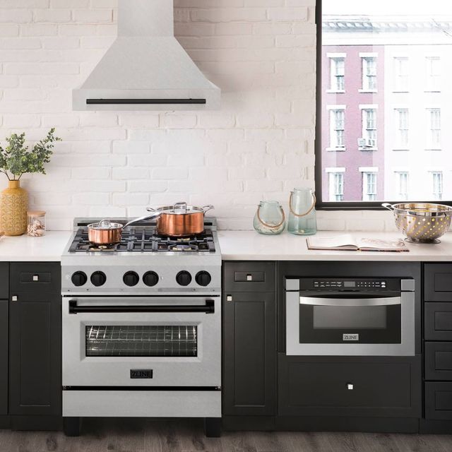 ZLINE Autograph Edition 30" Satin Stainless Steel Wall Mounted Range Hood-1