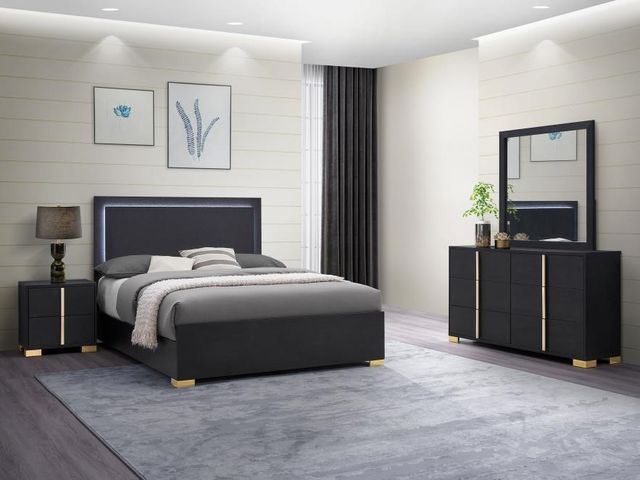 Coaster® Marceline 4-Piece Black Full Bedroom Set-1