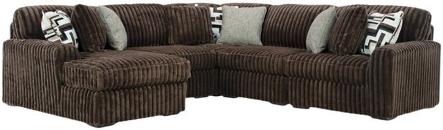 Signature Design by Ashley® Midnight-Madness 5-Piece Chocolate Left-Arm Facing Sectional and Chaise-0