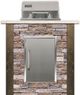 Coyote® Outdoor Living 3 ft Brown Stacked Stone Electric Island-0