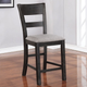 Furniture of America® Sania 2-Piece Antique Black Counter Dining Chair Set-1