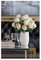 A & B Home Cream Real Touch Rose Stem-1