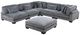 Mazin Furniture Traverse 2-Piece Gray Sectional Set-0