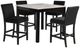 New Classic® Home Furnishings Celeste 5-Piece Black Counter Dining Set-0
