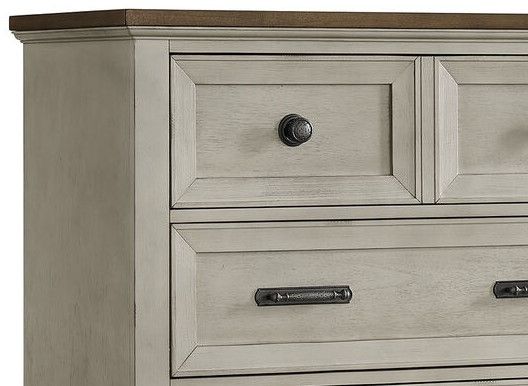 Elements International Farmington Medium Brown/Washed Stone Chest-1