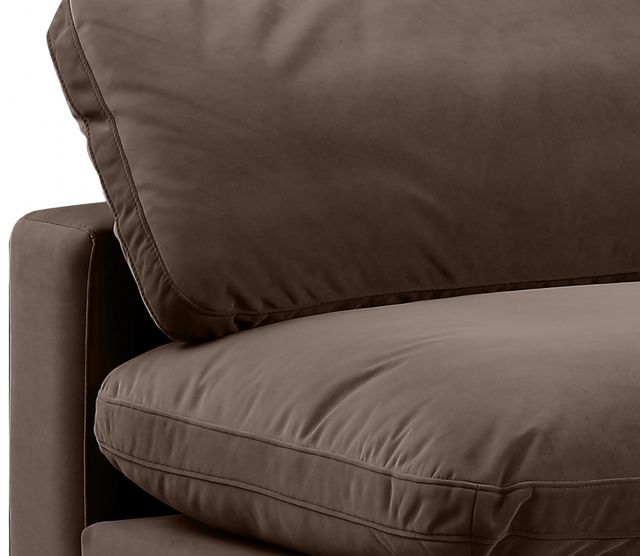Meridian Furniture Comfy 3-Piece Brown Velvet Sofa-3