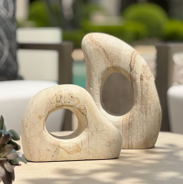 Uttermost® Stone Flow 2-Piece Natural Indoor-Outdoor Sculpture Set-1