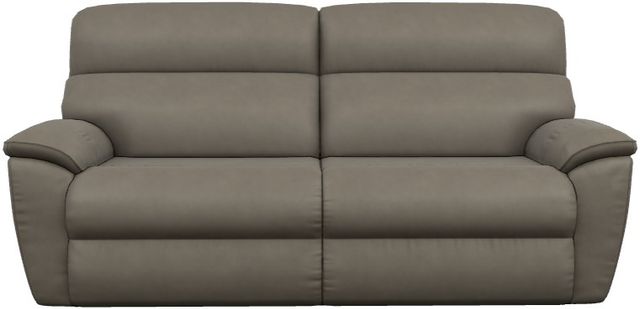 La-Z-Boy® Roman Gray Leather 2-Seat Manual Reclining Sofa-1