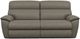 La-Z-Boy® Roman Gray Leather 2-Seat Manual Reclining Sofa-1