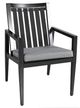 CabanaCoast® Customizable Studio Aluminum/Fabric Outdoor Dining Arm Chair-0