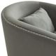 Elements International Stanton Mercer Gunmetal Swivel Chair-4
