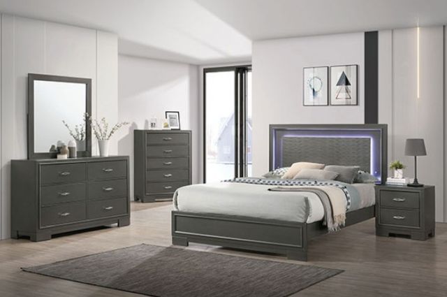 Furniture of America® Alison Metallic Gray Chest-1