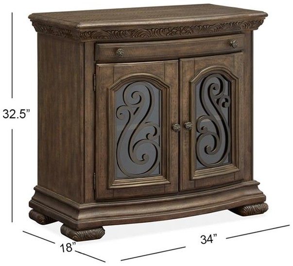 Magnussen Home® Durango Willadeene Brown Bachelor Chest-2