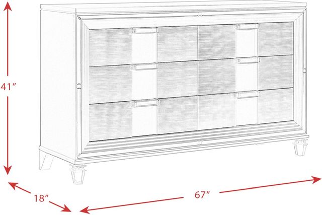 Elements International Twenty Nine White Dresser-1