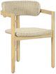 New Classic® Home Furnishings Sedona Brown/Natural Fabric/Wicker Outdoor Patio Dining Arm Chair-0
