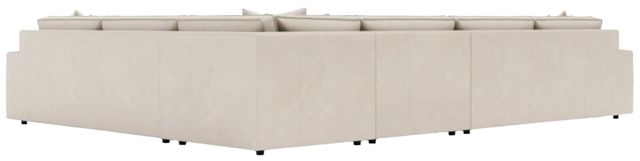 Bernhardt Nest Bernhardt Living 4-Piece Beige Leather L-Shape Sectional-3