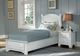 Vaughan-Bassett Hamilton Franklin Snow White Twin Panel Storage Bed-2