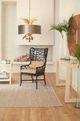 Wildwood Lamps Coastal Gwyneth Indigo/Sand Linen Wing Chair-2