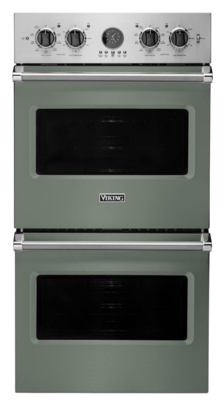 Viking® 5 Series 27" Eucalyptus Double Electric Premiere Wall Oven-0