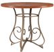 Powell® Hamilton 5-Piece Beige/Medium Cherry/Pewter Gathering Table Set-1