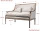 Forty West Ashley White Settee-3