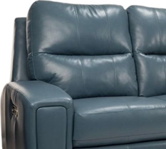 Decor-Rest® Furniture LTD Customizable M38500P Leather Power Reclining Sofa with Headrest-1