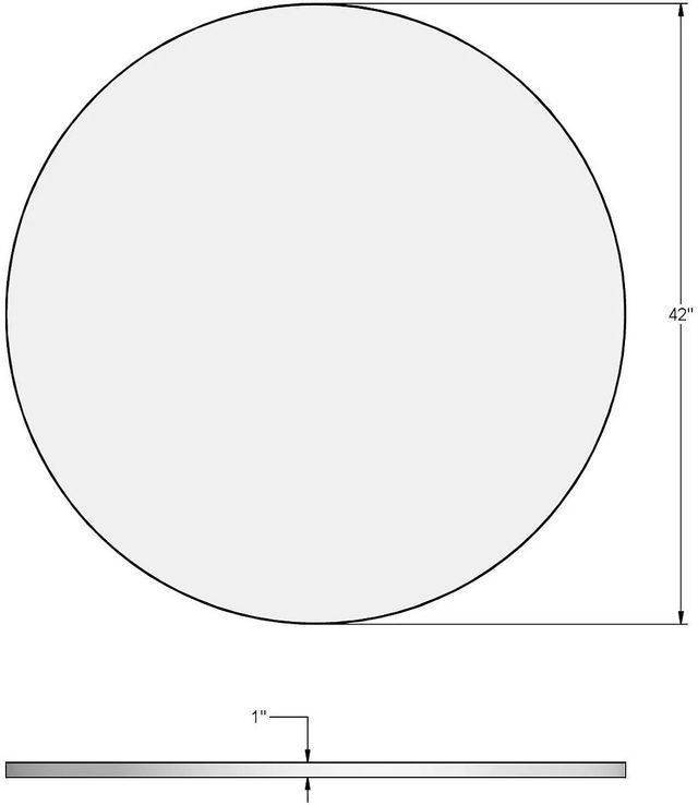 Amisco Customizable Gemma 42" Round Pub Table with 1" Birch Veneer Top-1