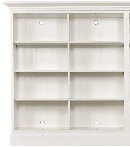 Hammary® Structures White Quad Mid Height Bookcase-1