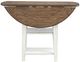 Liberty Furniture Al Fresco Graphite Drop Leaf Table with Whitestone Base-4