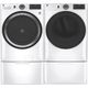 GE® 5.5 Cu. Ft. White Front Load Washer-4