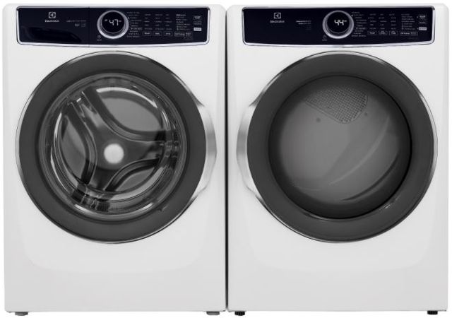 Electrolux White Front Load Washer & Gas Dryer Laundry Pair-0