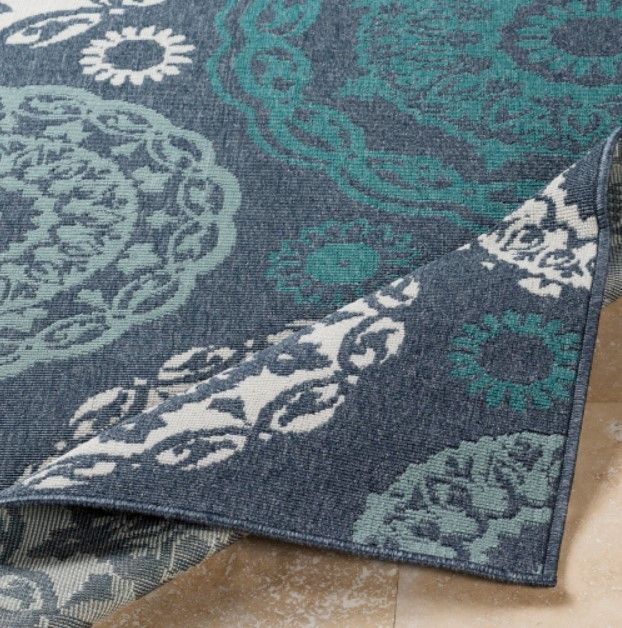 Surya Alfresco Blue/Green/White 5'x8' Area Rug-2