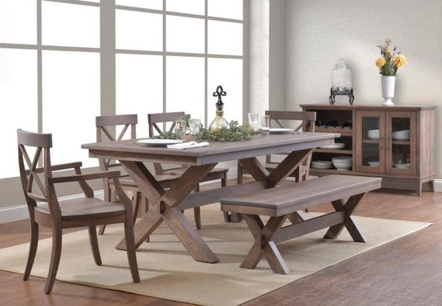 Urban Collections by Yutzy Woodworking Cross Trestle Wormy Maple Cortland Server-2