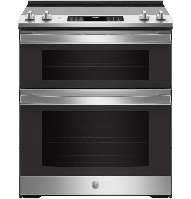 GE® 30" Stainless Steel Slide-In Electric Range-0