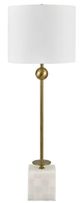 Crestview Collection Callie White Buffet Lamp with Gold Accent-0