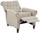 Olliix by Madison Park Cream Aidan Push Back Recliner-2