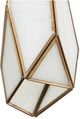 Currey & Company Glace Antique Brass/White Rectangular Multi-Drop Pendant Lighting-1