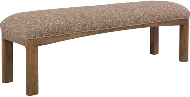 Modus Furniture Arden Malt Green/Tavern Brown Upholstered Bench -0