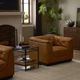 Four Hands Santino Palermo Cognac Swivel Chair-1