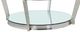 Mazin Furniture Paola Clear Glass Top Coffee Table with Polished Chrome Base-2