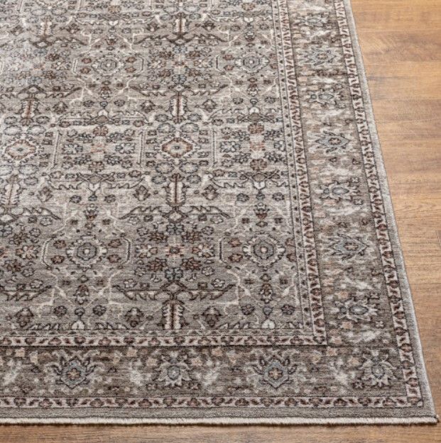 Surya Carlisle Light Gray 4'x6' Area Rug-1