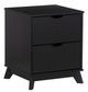 Powell® Portix Black 2-Drawer Nightstand-0