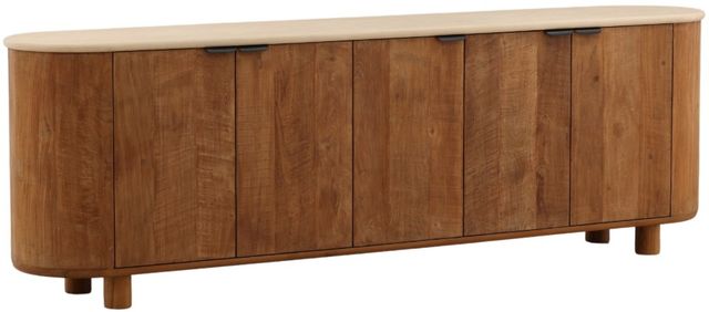 Dovetail Furniture Oriel Brown/Sand Sideboard-0