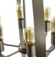 YHD Spherical Satin Nickel 6-Light Chandelier-3
