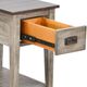 Sunny Designs™ Homestead Hills Tobacco Leaf Chair Side Table with Alpine Gray Base-4