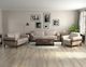International Furniture Direct Loft Ivory/Brown Accent Chair-4