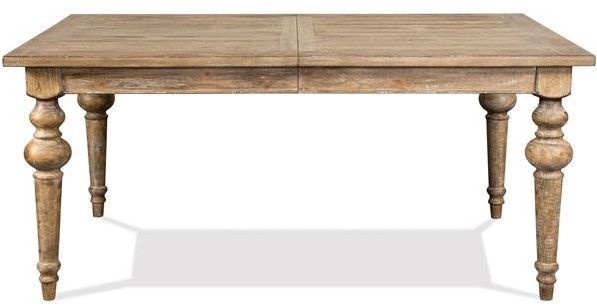 Riverside Furniture Sonora Snowy Desert Dining Table with One Leaf-1