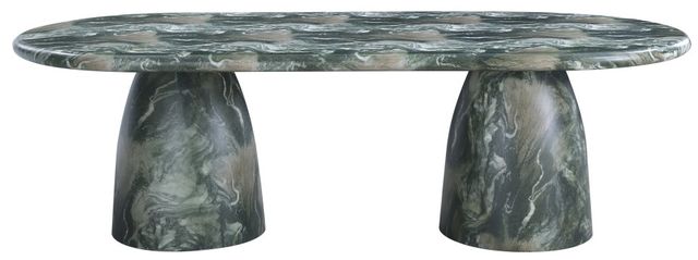 Meridian Furniture Cosenza Green 96" Indoor/Outdoor Concrete Dining Table-1