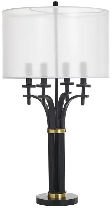 Stylecraft Corcy Black/Gold Table Lamp-0
